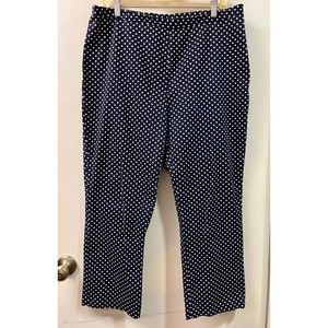 American Living Womens Black Polka Dot Pants Size 12